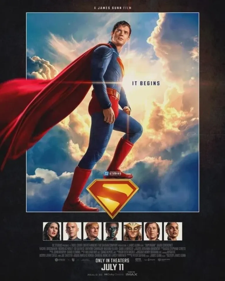 New Superman 2025 Movie Poster