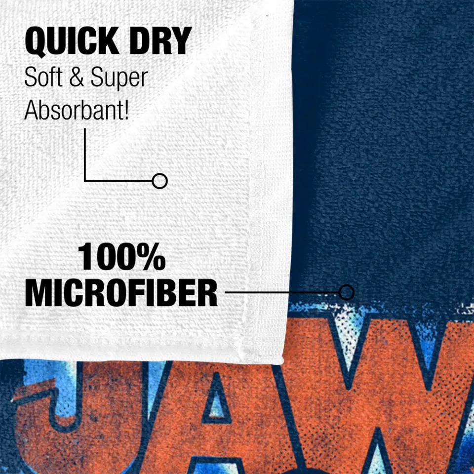 Jaws, 30"x60" Ocean Tie Dye Beach Towel