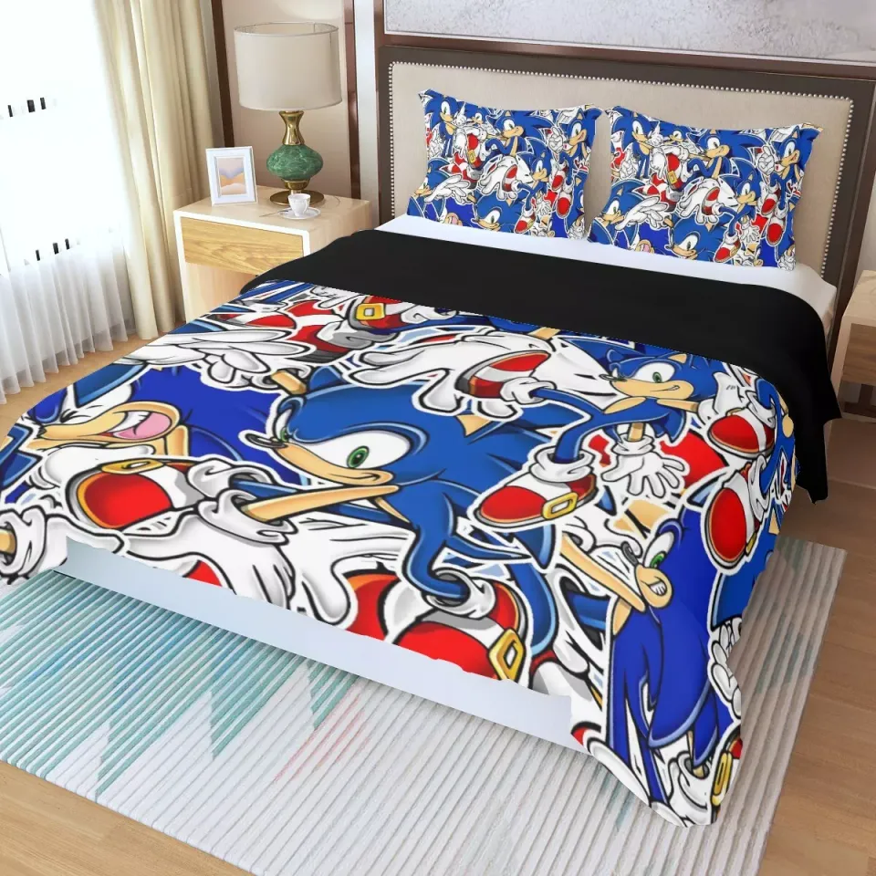 Sonic The Hedgehog Collage Print Duvet Cover Set