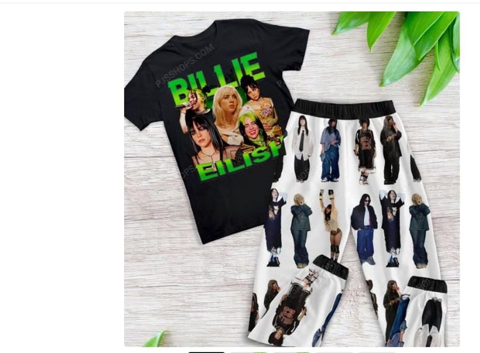 Billie Eilish Pajamas Set, Comfortable & Stylish Sleepwear for Fans