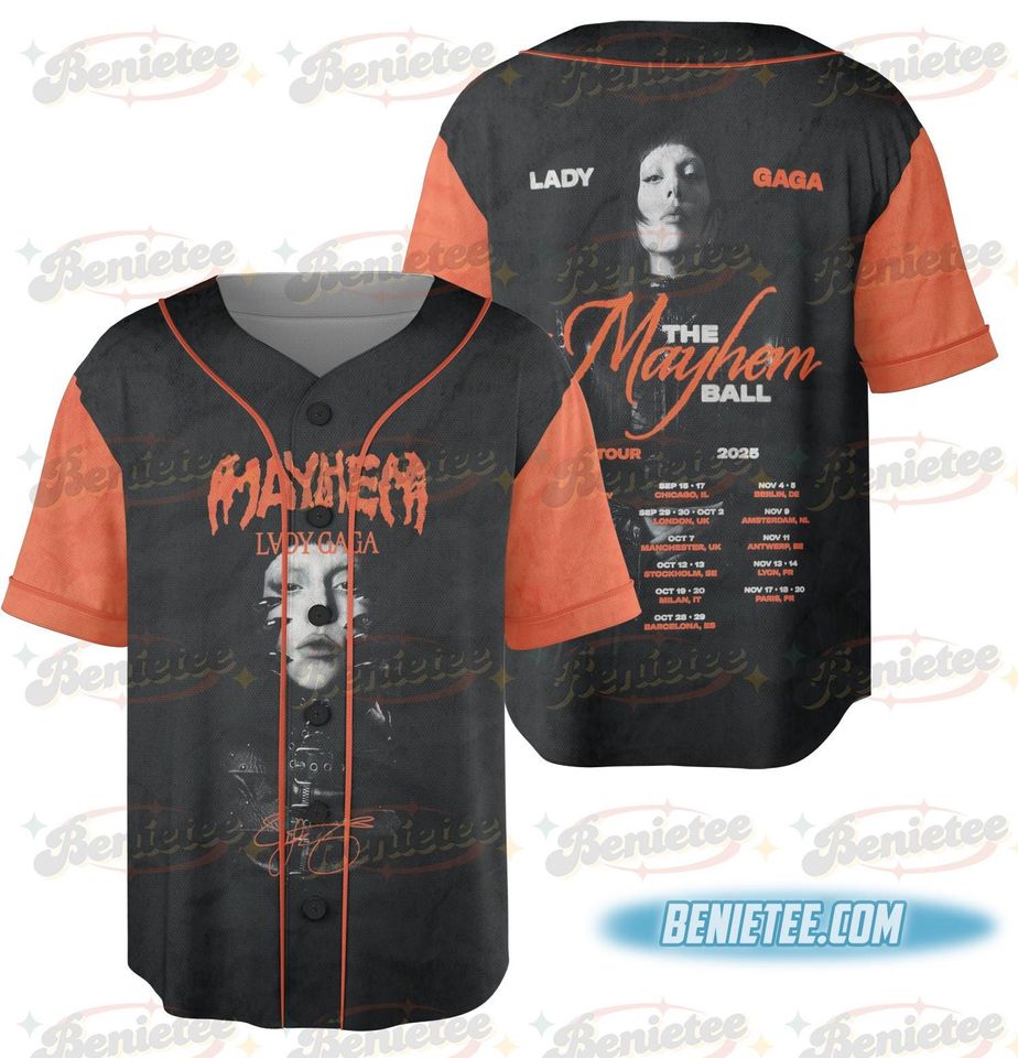 Ld ga The Mayhem Ball Tour Baseball Jersey