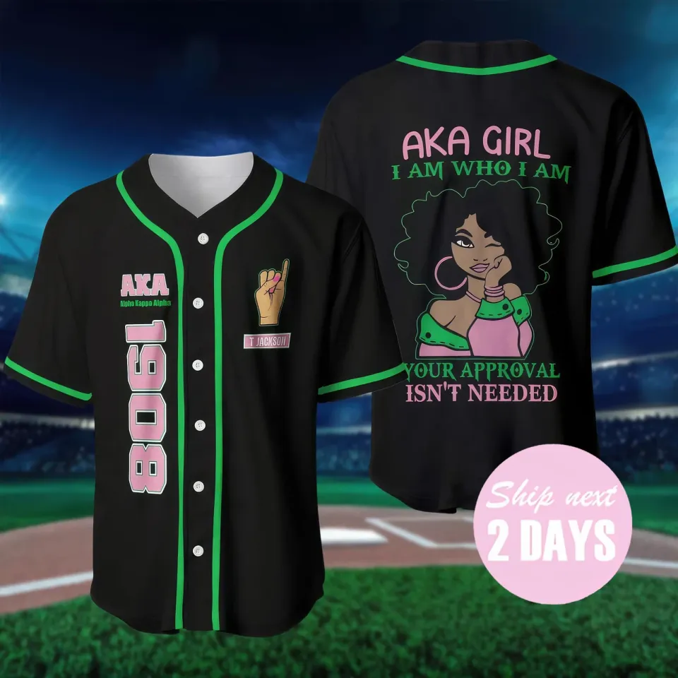 Personalized AKA Girl 3D Baseball Jersey Shirt