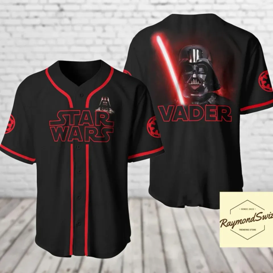 Darth Vader Star Wars 3D Baseball Jersey Shirt