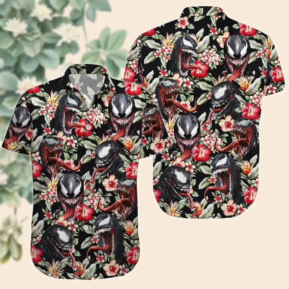 Marvel Venom 3D HAWAII SHIRT Mother day Gift