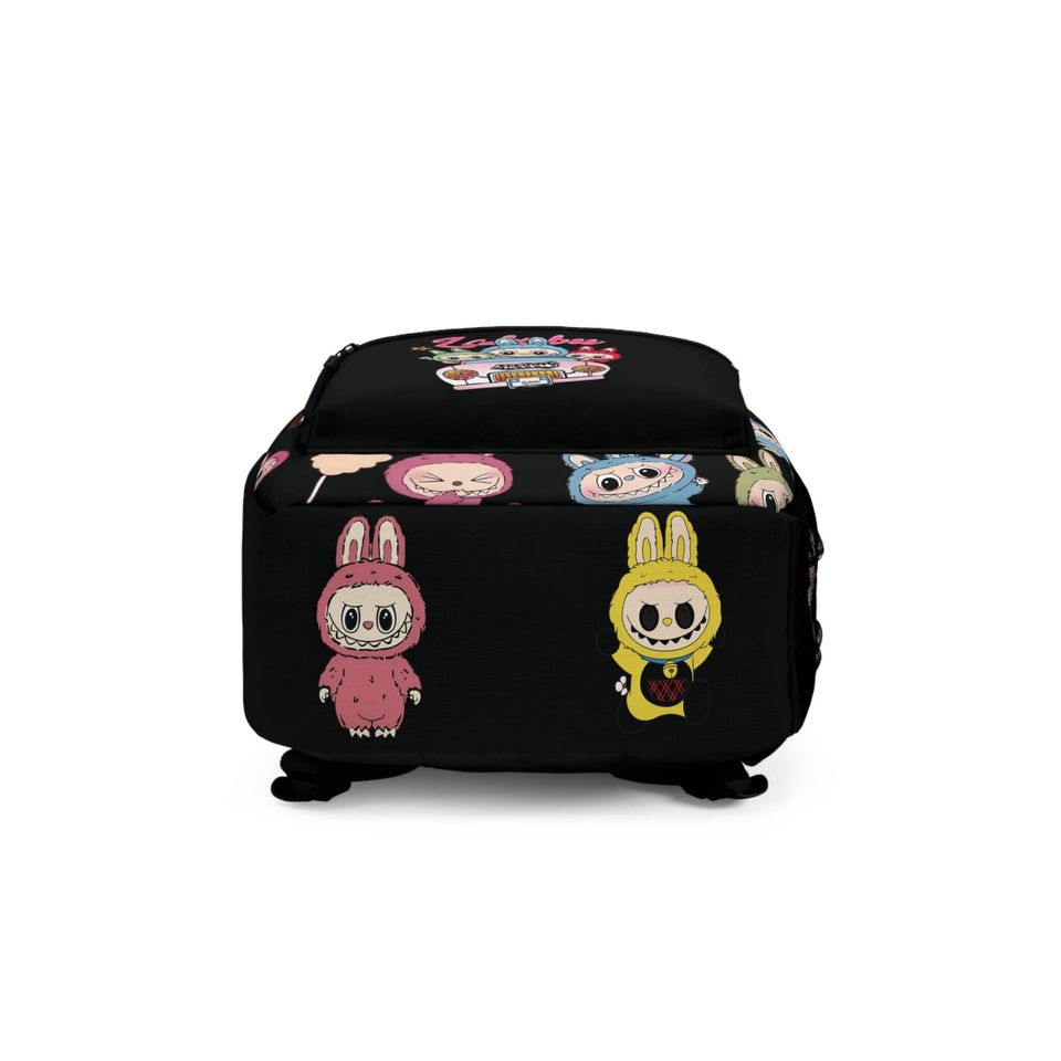 Labubu Canvas School Backpack - Cute Bag for Kids