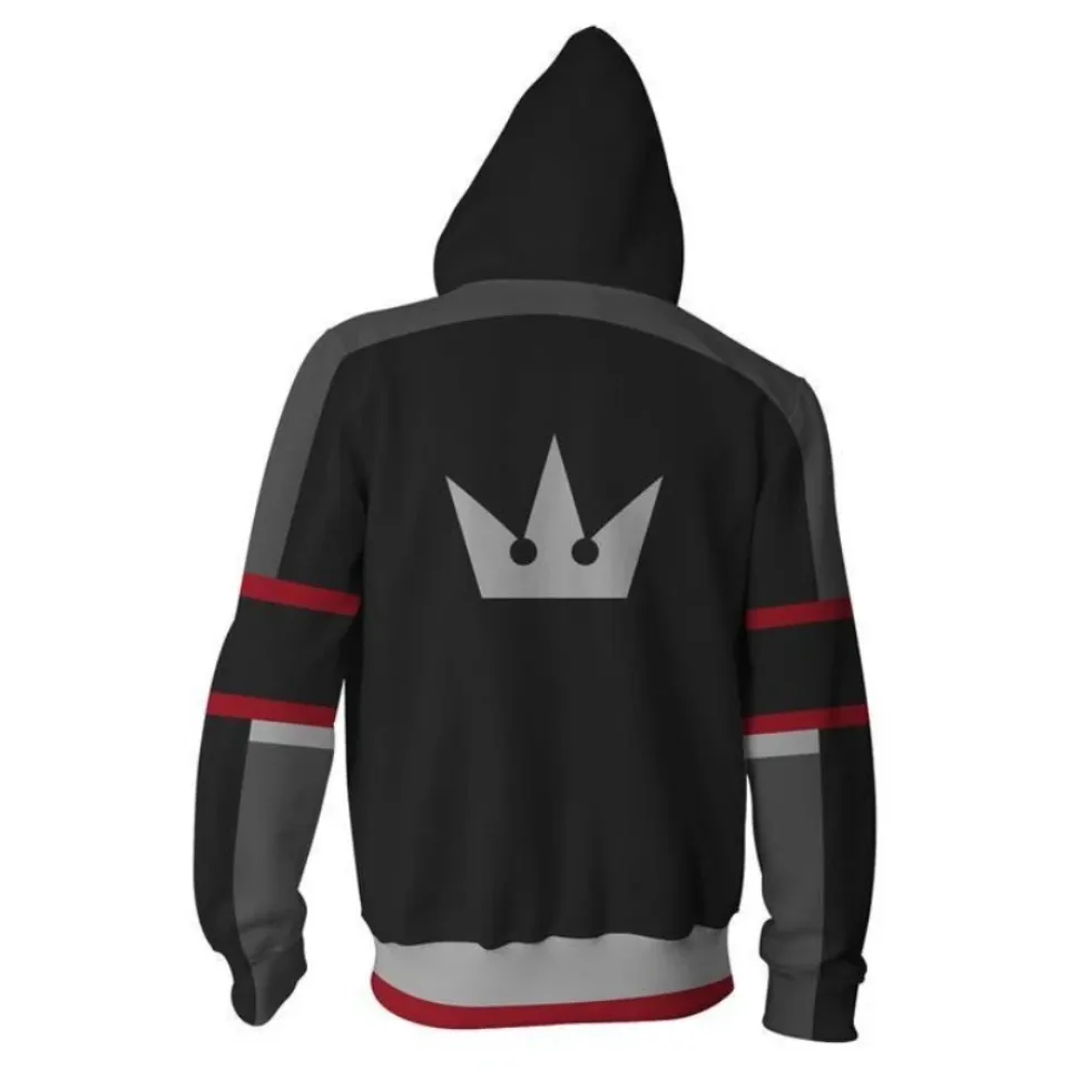 Kingdom Hearts Sora Hoodie Pullover Cosplay Costume 3D Printed Sweatshirt Unisex