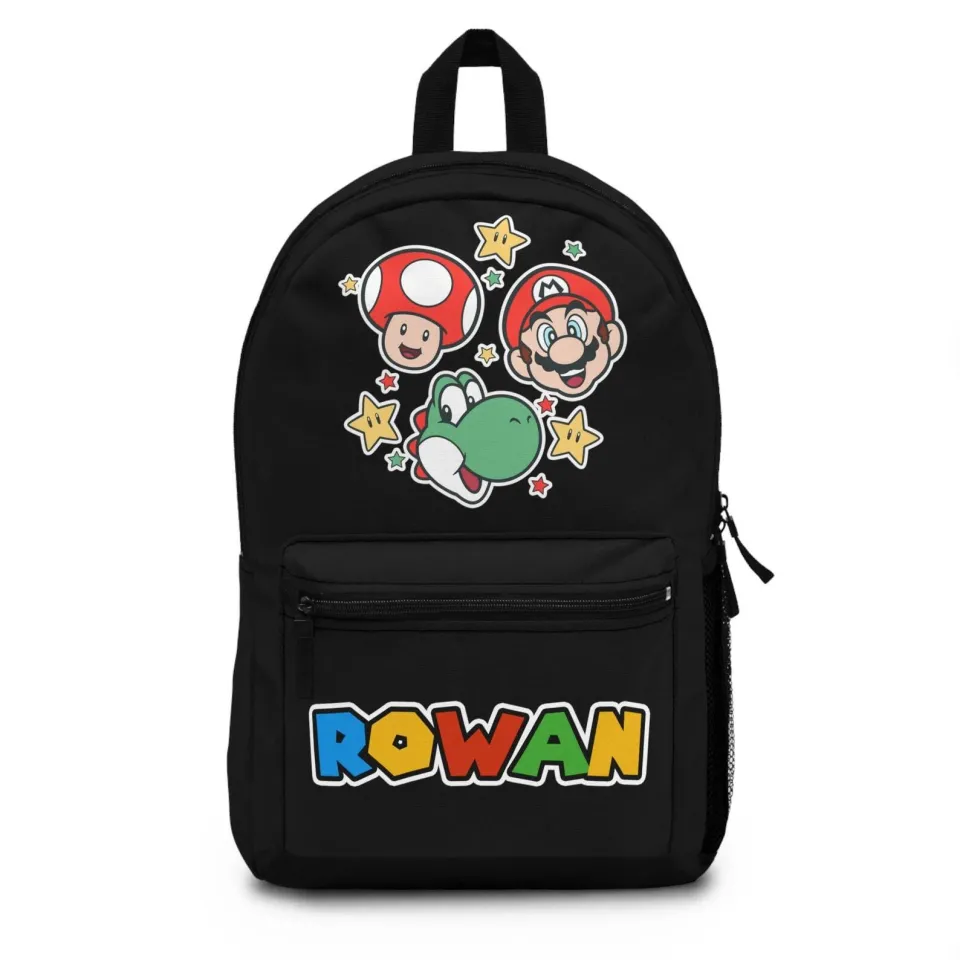 Custom Mario Backpack Personalized School Bag Super Mario Boy School bag