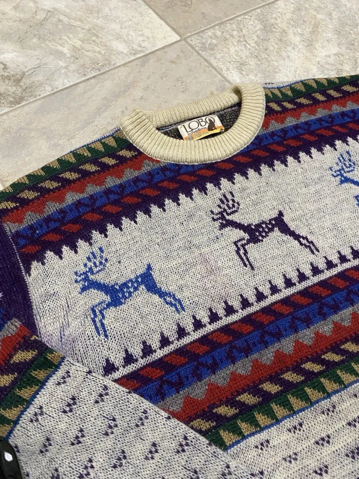 Vintage Pendleton Lobo Sweater Size Medium Virgin Wool