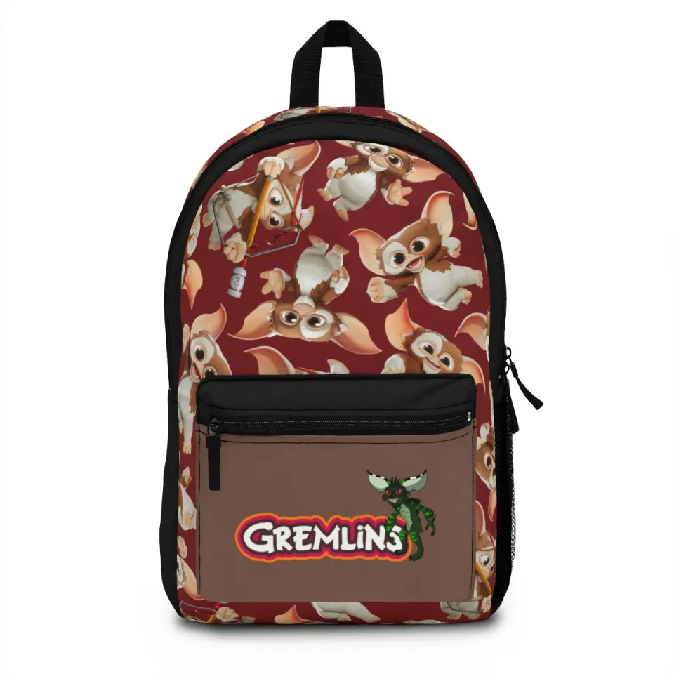 Gremlins Movie Backpack, Gizmo Backpack, Gremlins Gizmo Bag, School Bag, Stripe