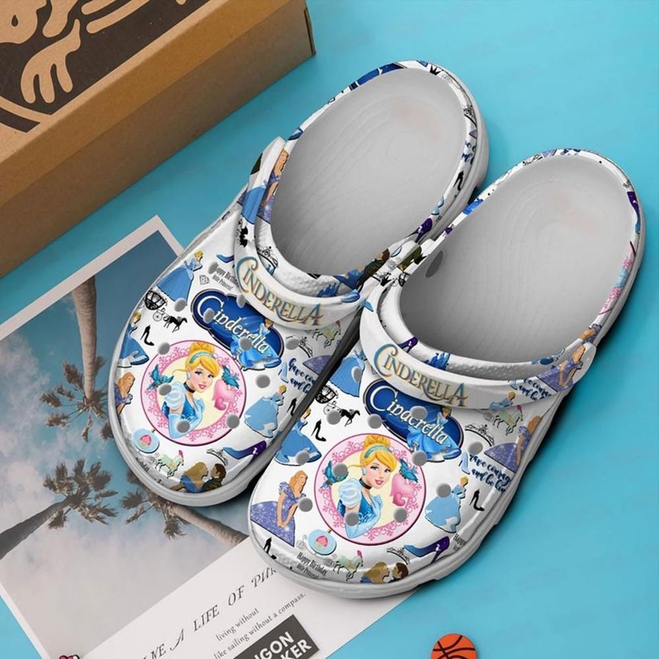 Disneyland Cinde Princess Clogs Shoes, Cartoon Movie Clog Shoes, Disneyland Princess