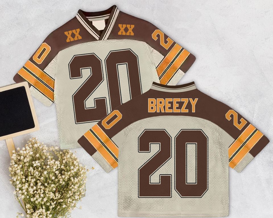 Natural Brown Mesh Jersey, Concert Jersey, Game Day Commitment Gift