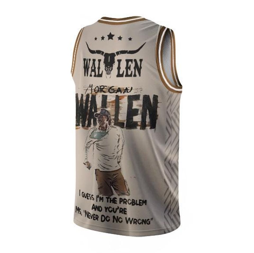 Wallen Western Im The Problem Tour 2025 Basketball Jersey