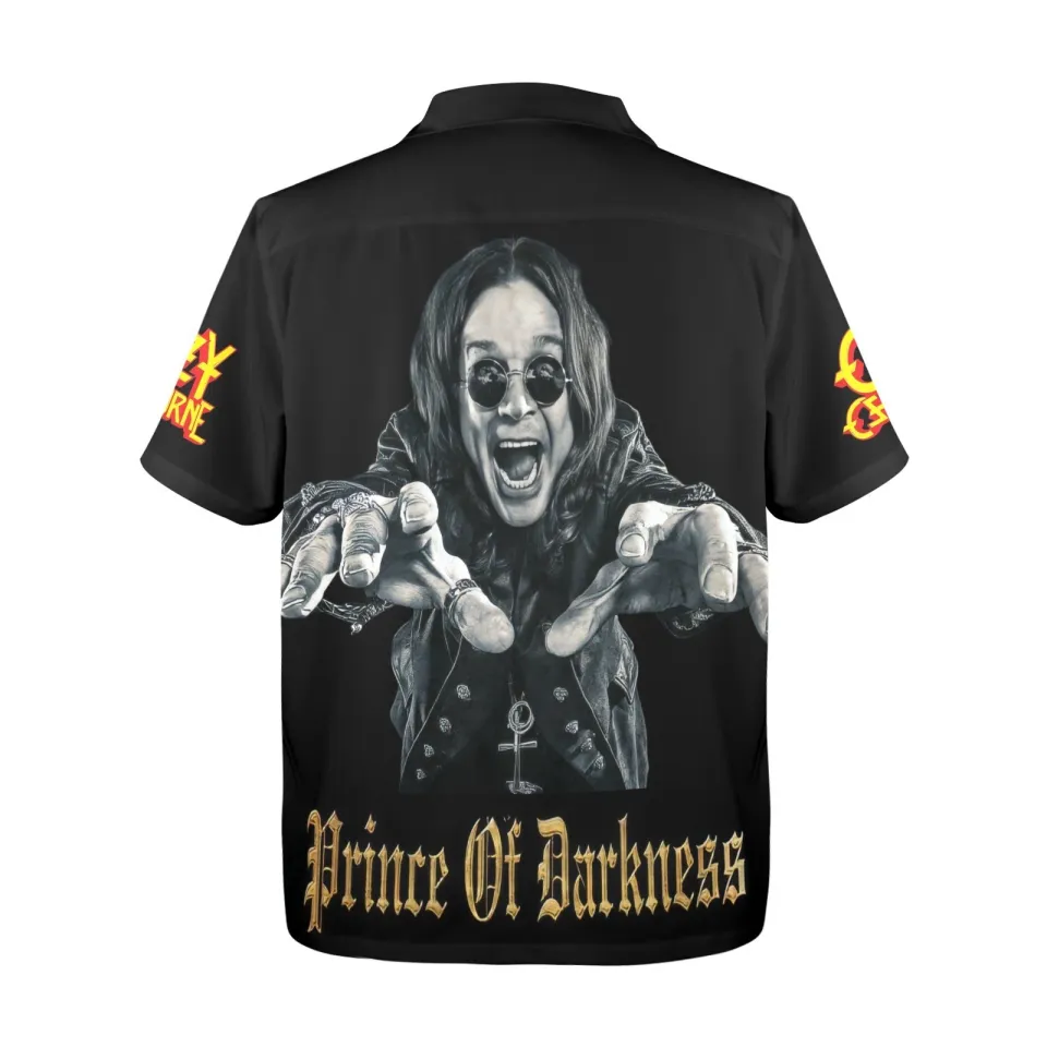 Ozzy Osbourne Button-Down Hawaiian Shirt