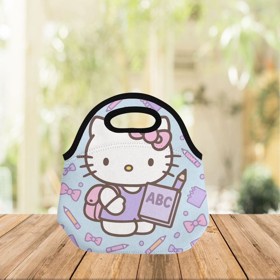 Neoprene Lunch Bag - Hello Kitty ABC