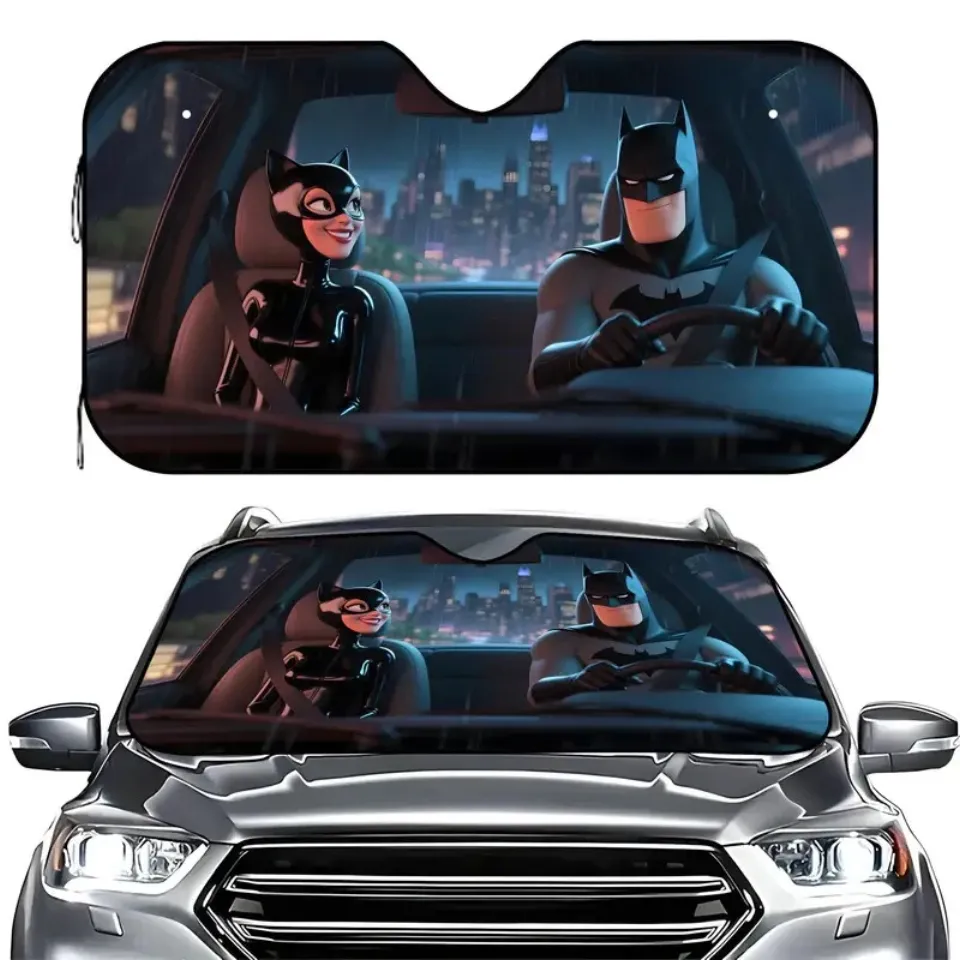 Batman and Catwoman Car Sun Shade, Movie Auto Sunshade