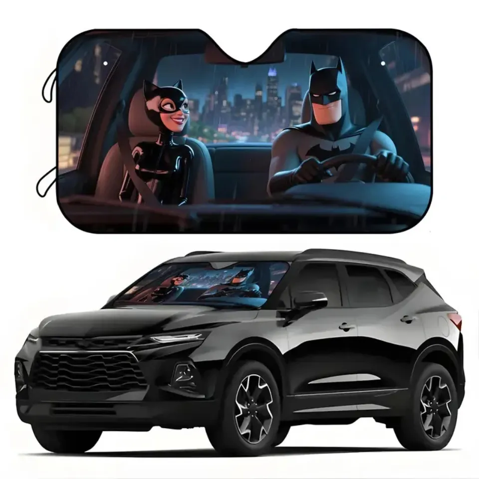 Batman and Catwoman Car Sun Shade, Movie Auto Sunshade