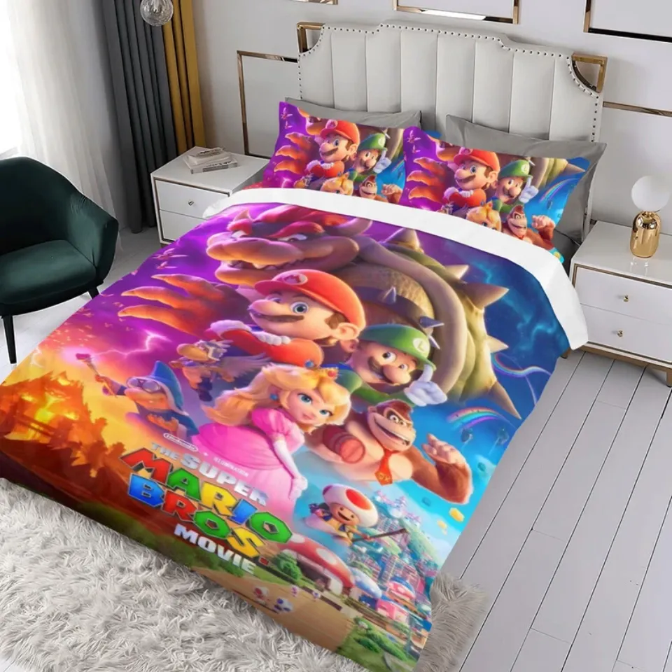 The Super Mario Bros Bed Bedding Set