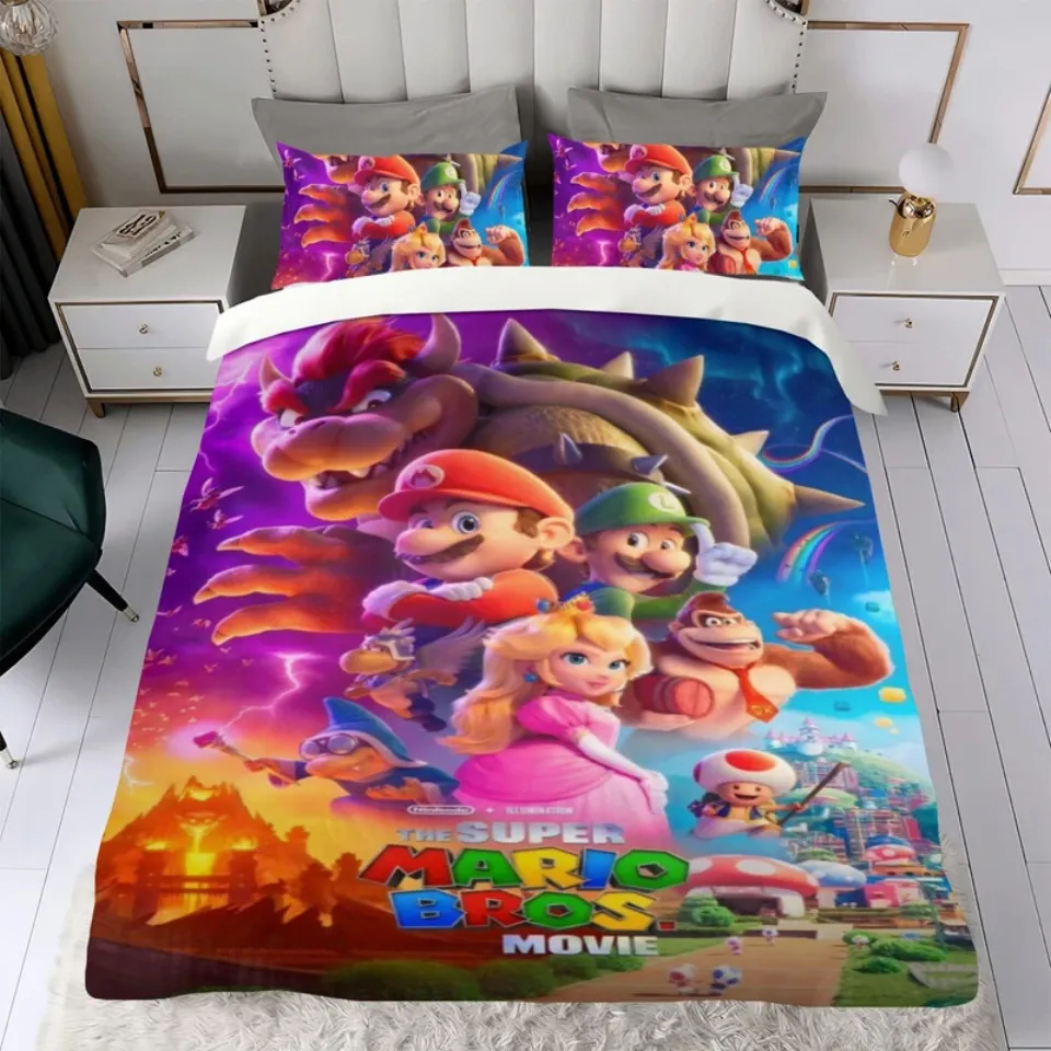The Super Mario Bros Bed Bedding Set
