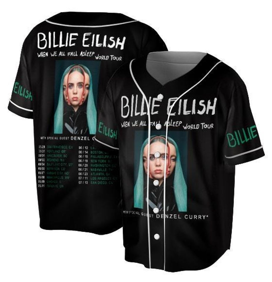 Billie Eilish Hit Me Hard And Soft The Tour Jersey