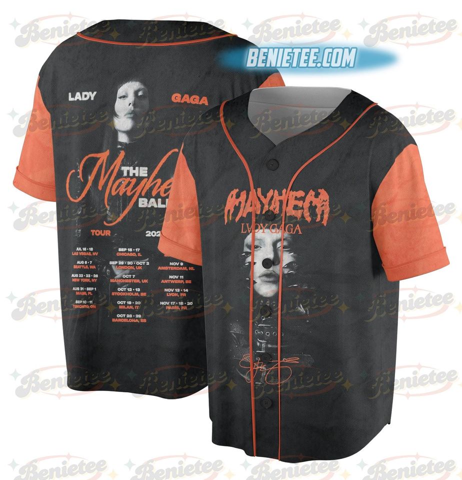 Ld ga The Mayhem Ball Tour Baseball Jersey