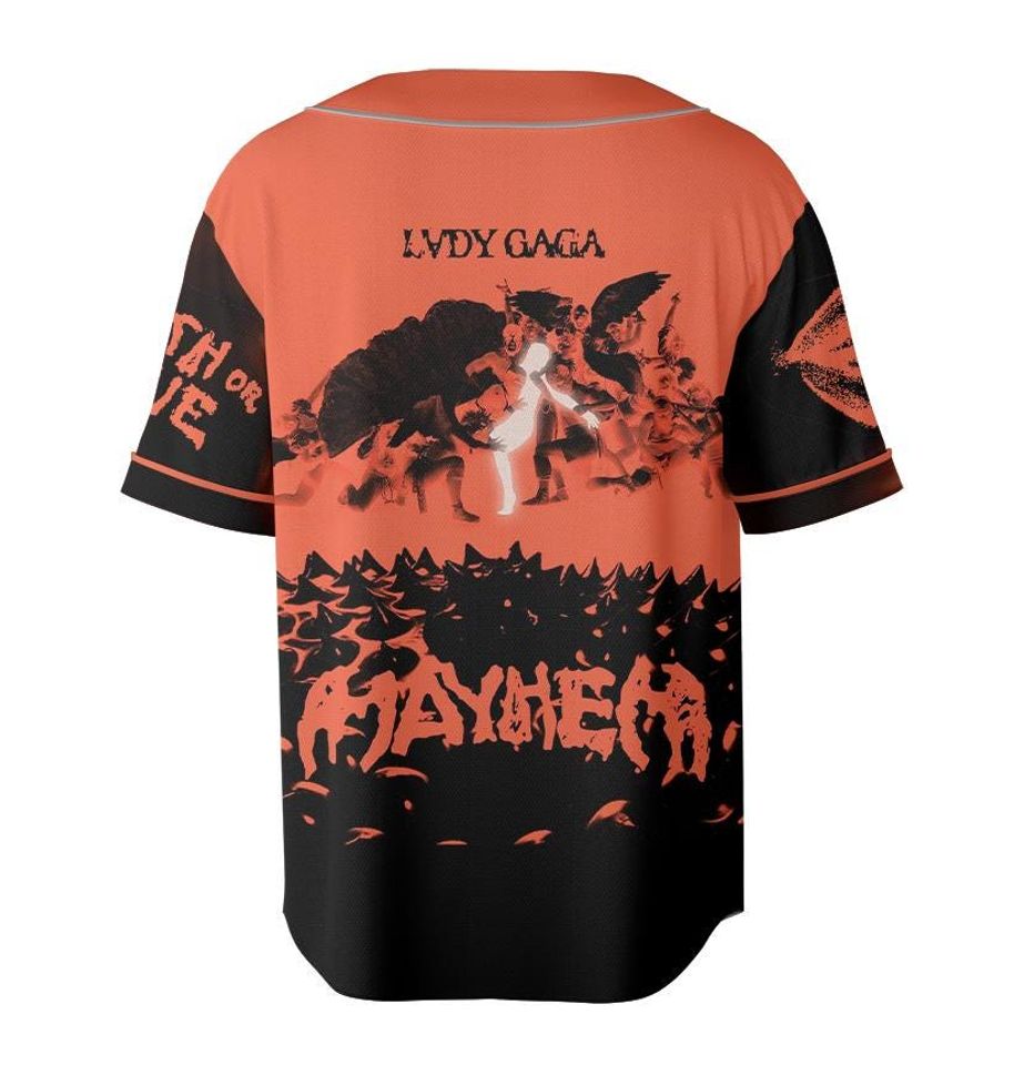 Shattered Mirror MAYHEM Ld ga Baseball Jersey