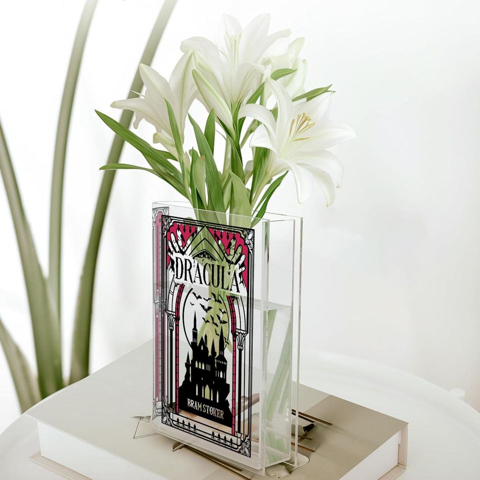 Dracula Acrylic Book Vase