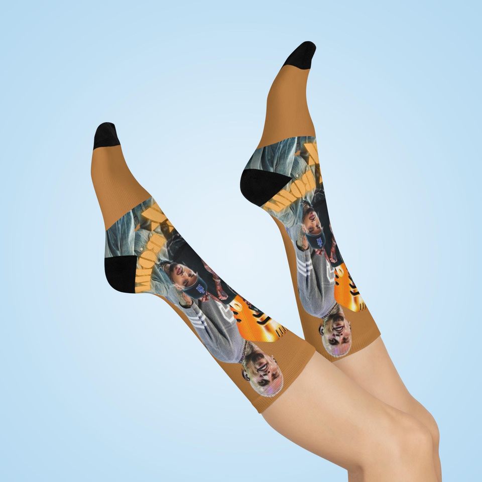 Chris Brown Breezy Bowl Fan Socks 20th Anniversary Edition