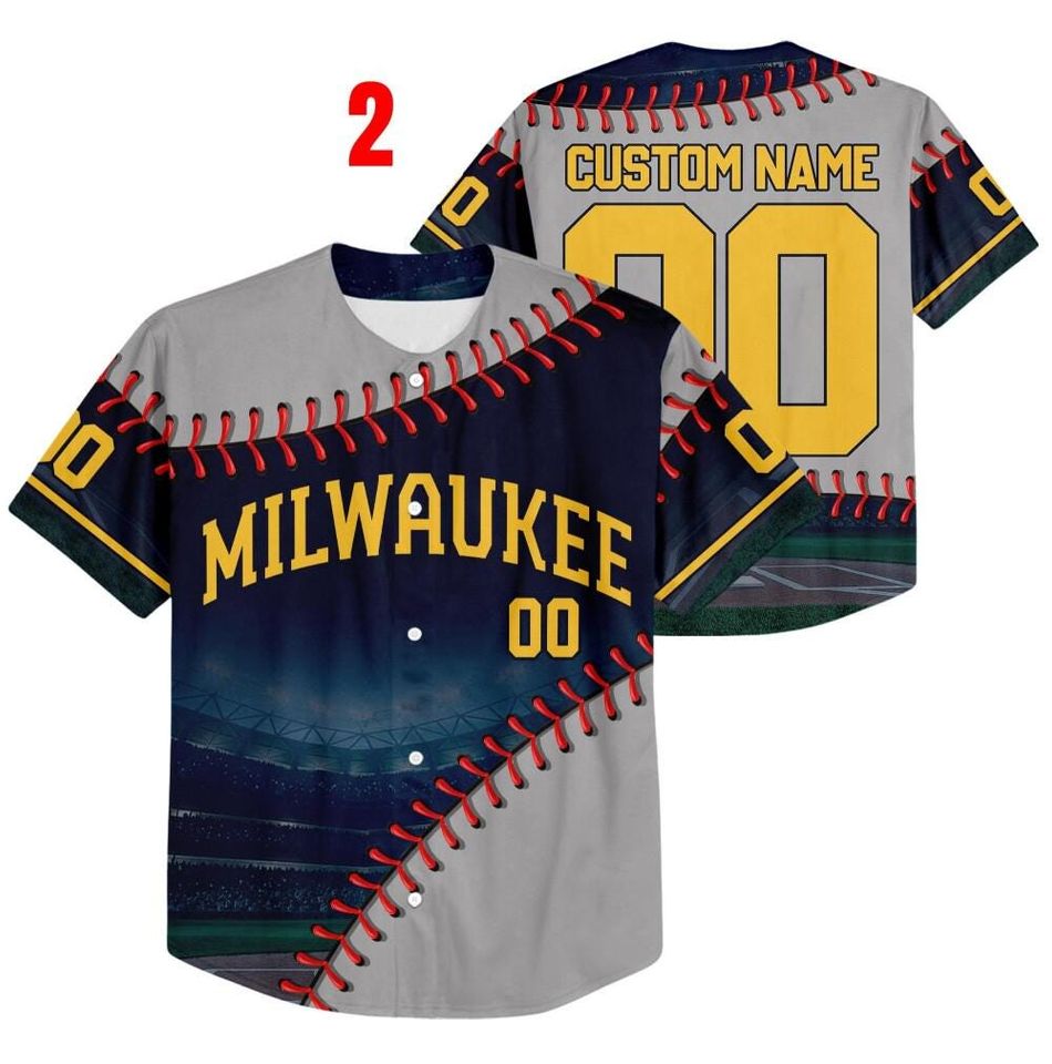 Customized Milwaukee Baseball Team Jersey, Milwaukee Baseball Team Custom Jersey, Est. 1969, Baseball Fans Gift
