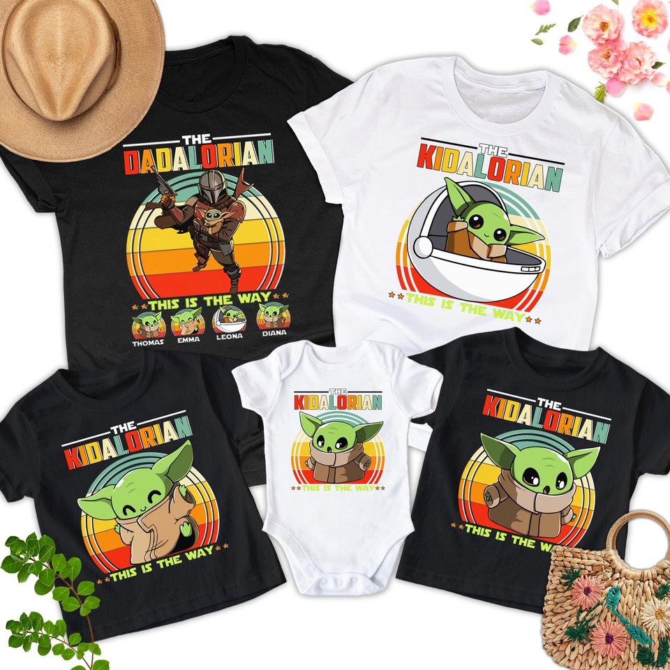 Dadalorian Shirt, Kidalorian Shirt, This Is The Way Shirt, Personalized Fathers Day Gift For Dad, Dadalorian And Baby Matching Tee