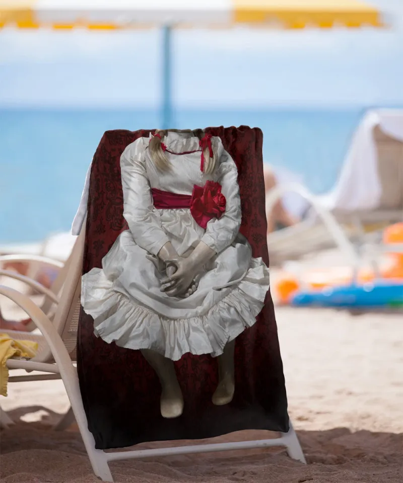 Annabelle 3 30"x60" Doll Poster Beach Towel