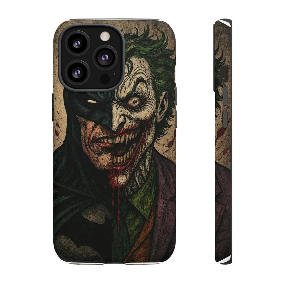 Batman vs Joker Phone Case – Dark Comic Superhero Cover for iPhone