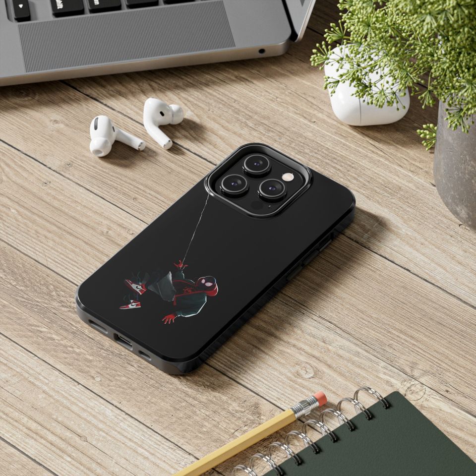 Tough Spiderguy Phone Case – Miles Morales Style for iPhone Users
