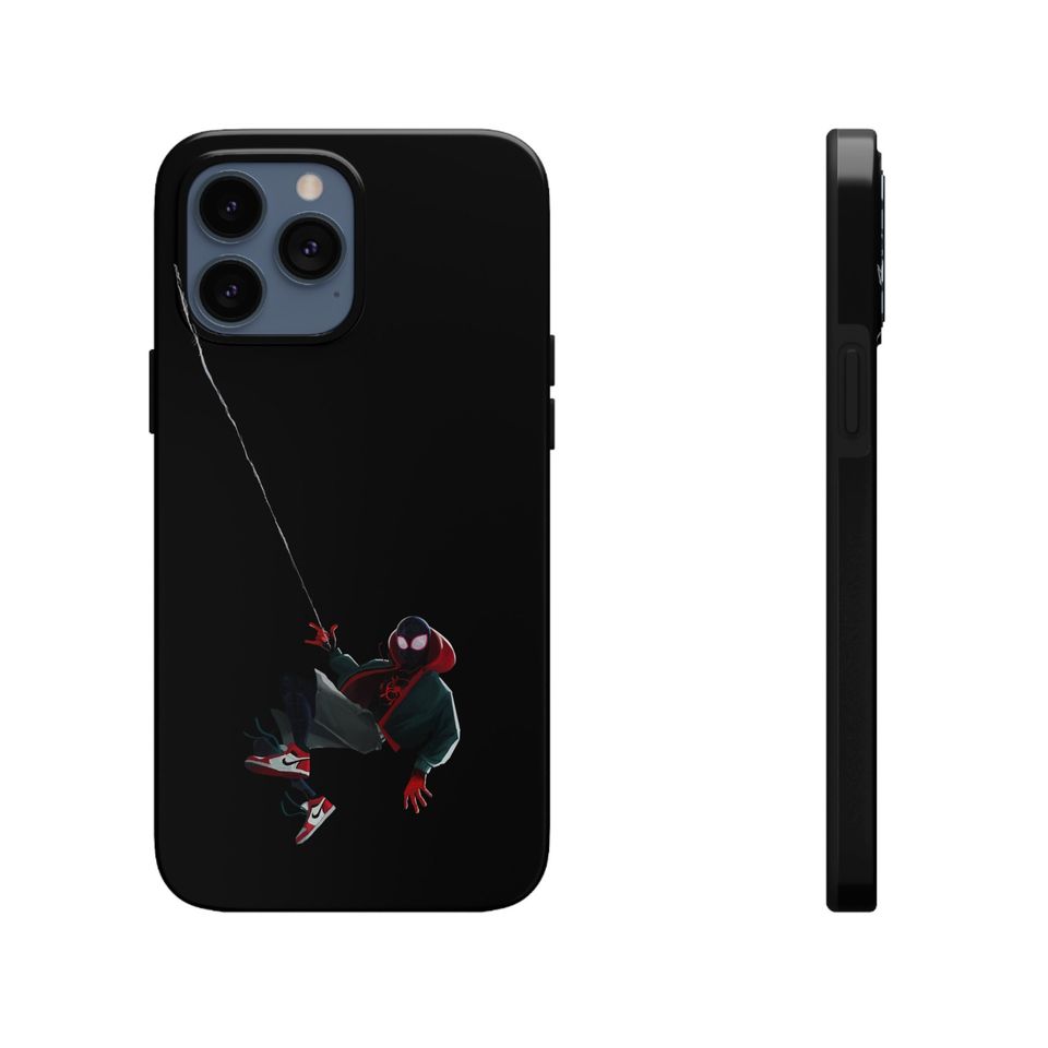 Tough Spiderguy Phone Case – Miles Morales Style for iPhone Users
