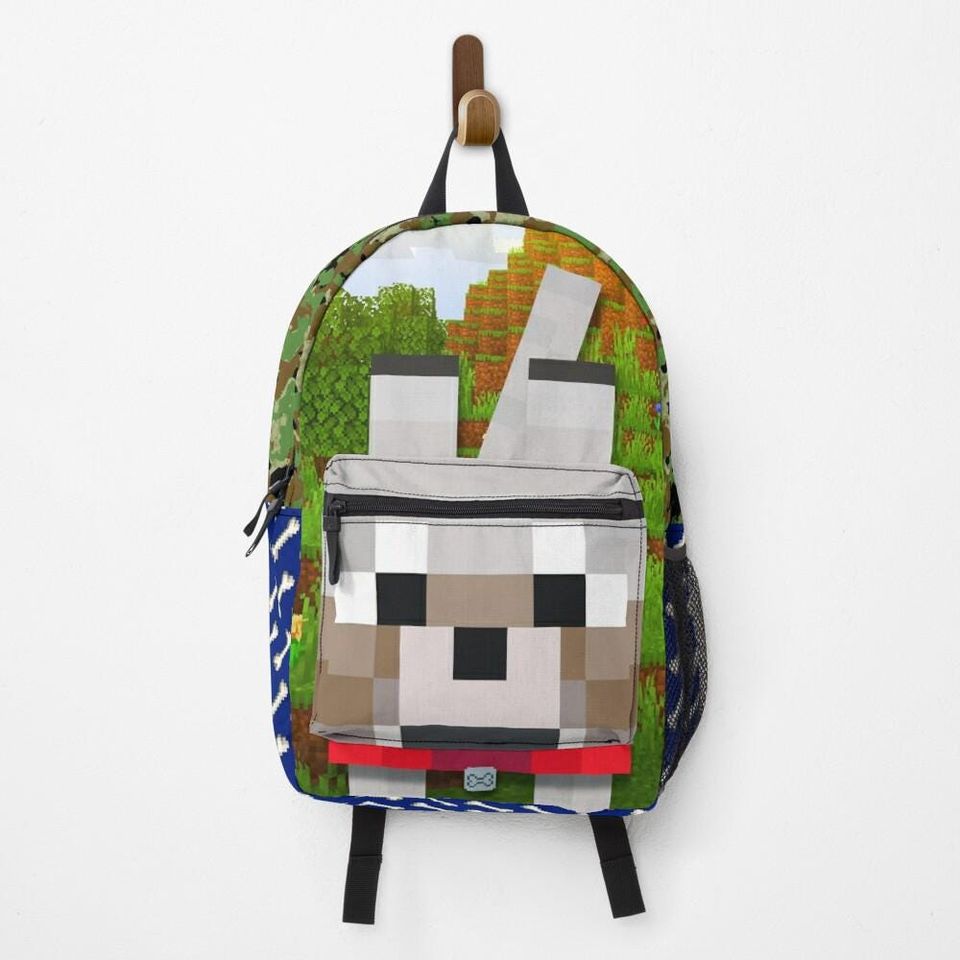 Minecraft Wolf Variants Backpack for Kids