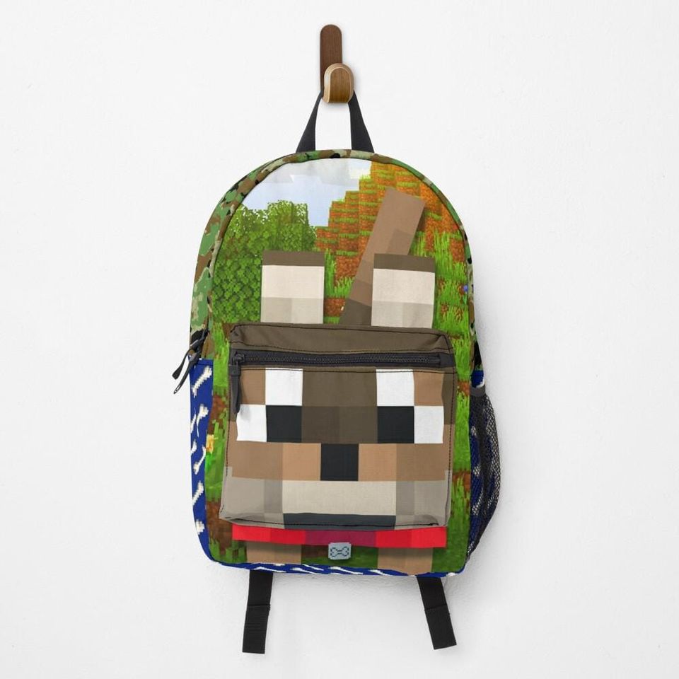 Minecraft Wolf Variants Backpack for Kids