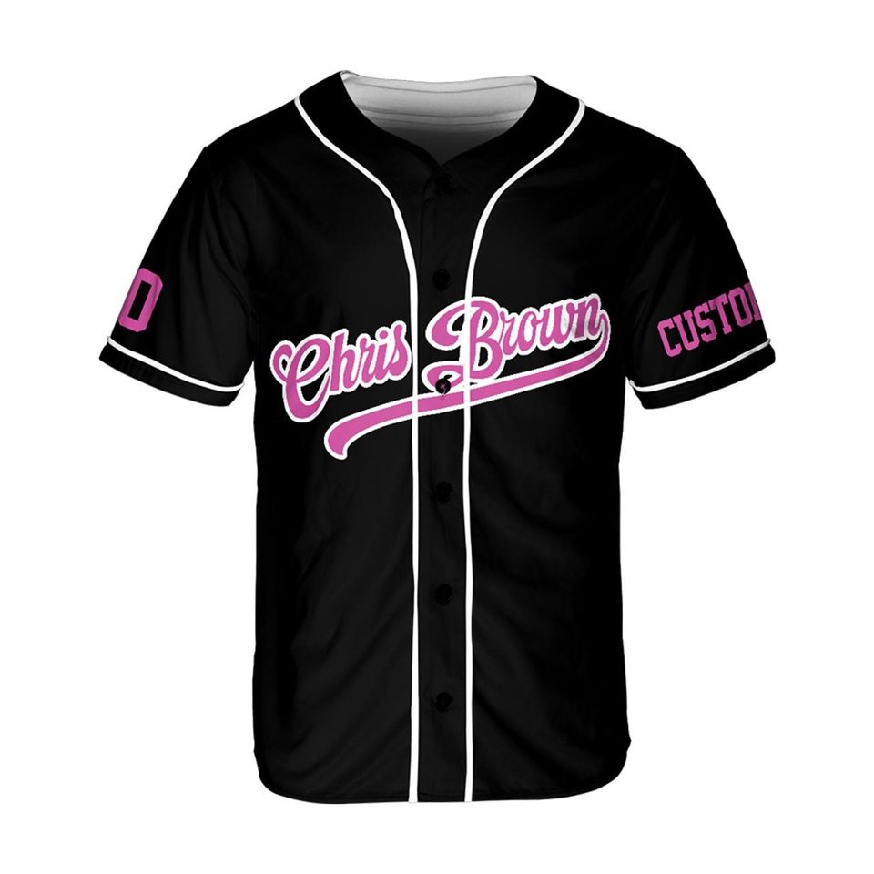 Personalized Chris Brown Tour Jersey, Breezy Bowl 2025 Baseball Shirt, Custom Fan Merch, R&B Concert Outfit, Unisex Music Jersey