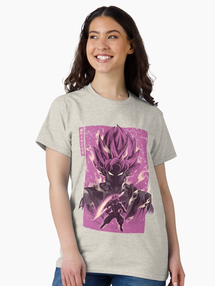 Goku Rose Retoro Classic T-Shirt