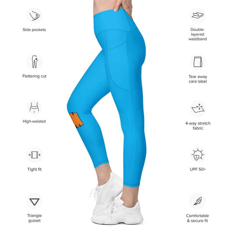 Goofy Inspired Disneybound Leggings with pockets