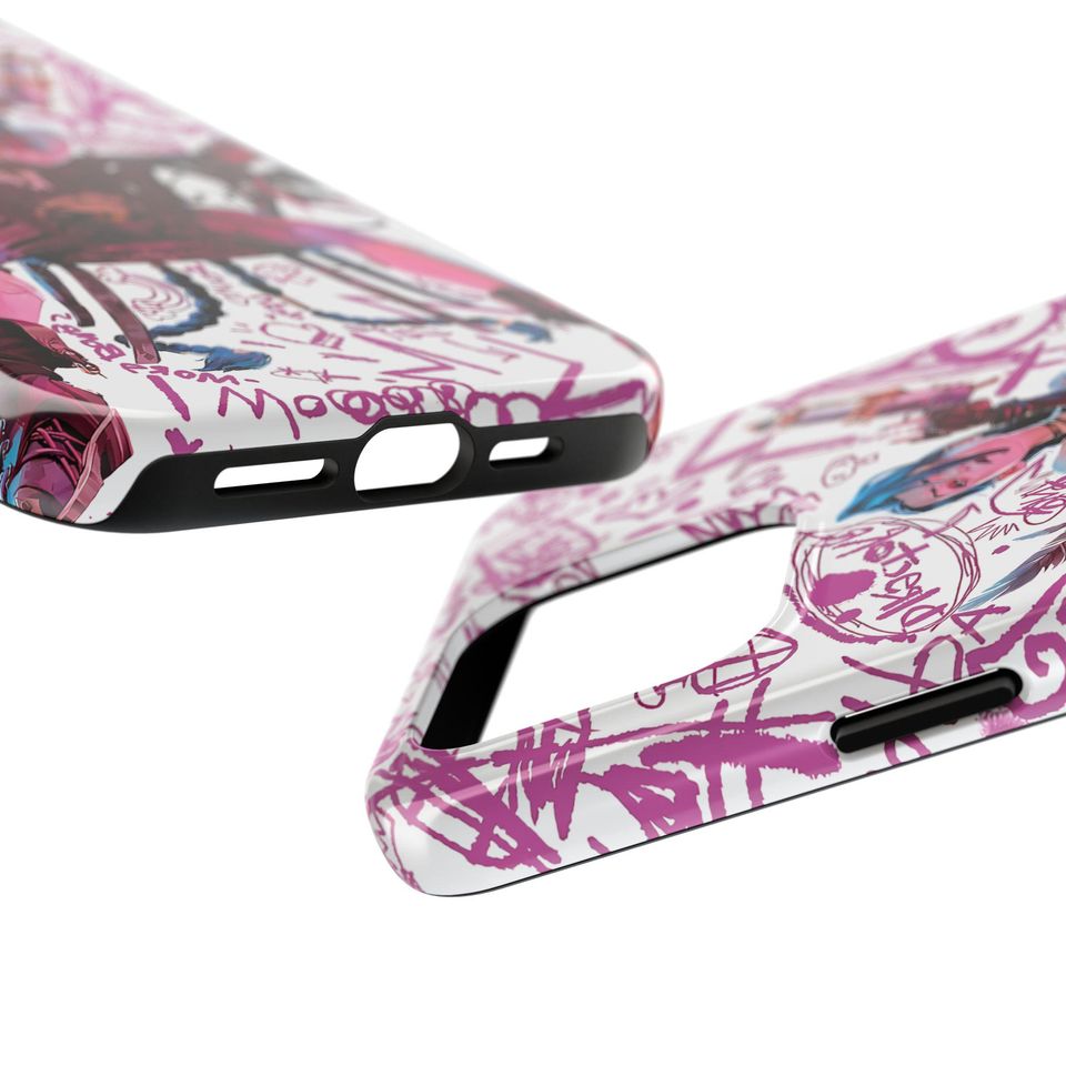Jinx Arcane iPhone Case - Graffiti Punk Style Protective Cover