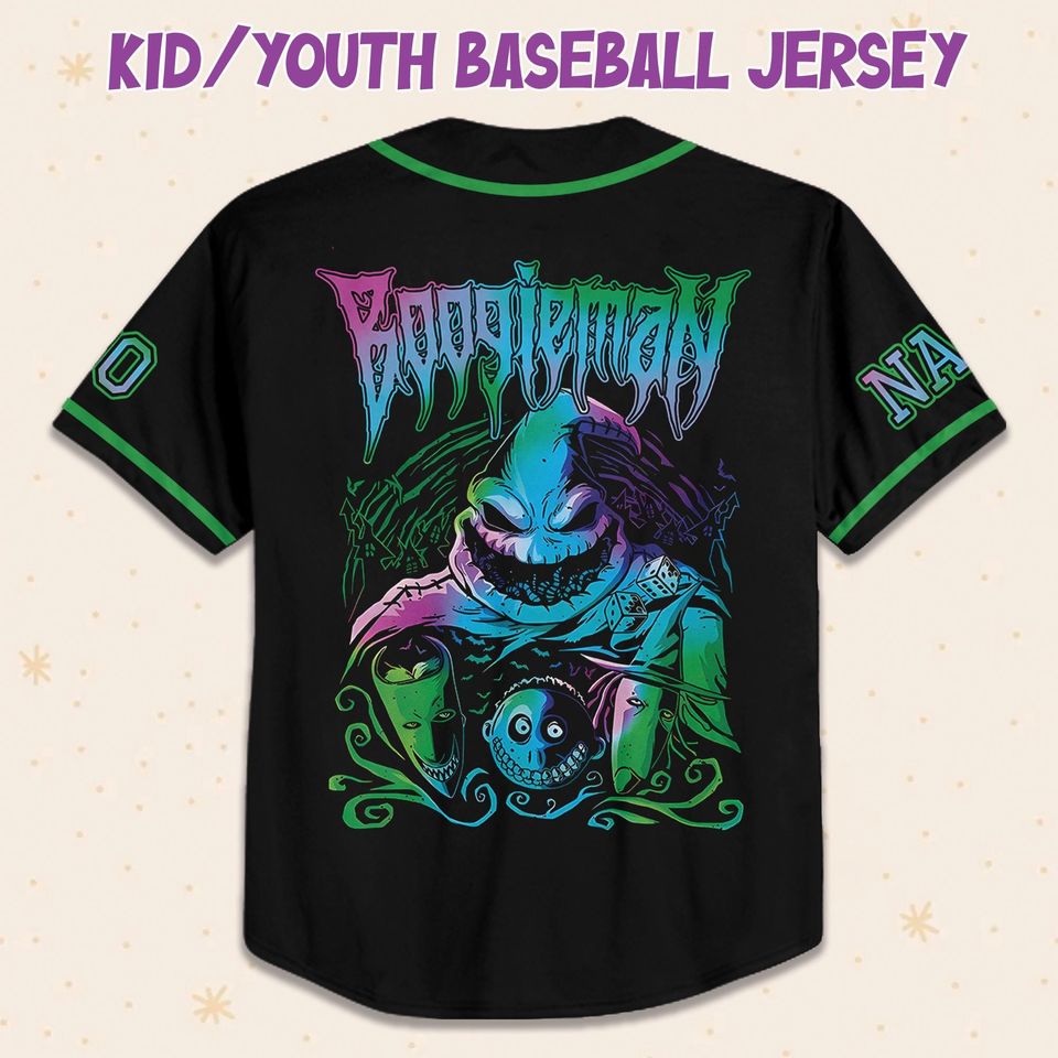 Oogie Boogie Halloween Baseball Jersey – Disney-Inspired Shirt for Spooky Park Trips