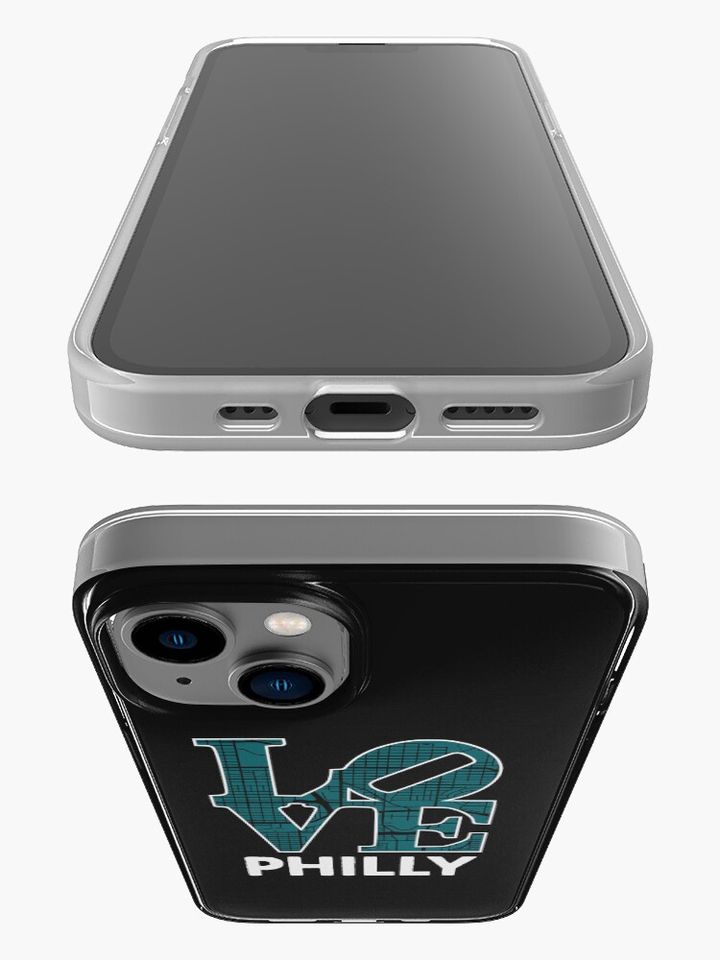 Love Philly City Map Philadelphia 215 iPhone Case, Gift for Fan