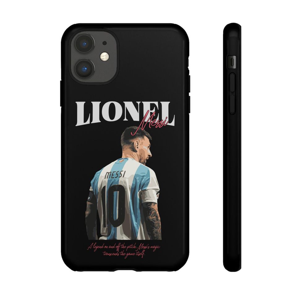Lionel Messi iPhone Case, Durable Soccer Phone Cover