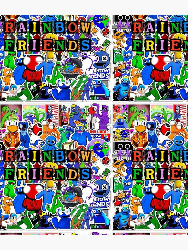 Rainbow Friends Backpack, Back to School Gift for Kids