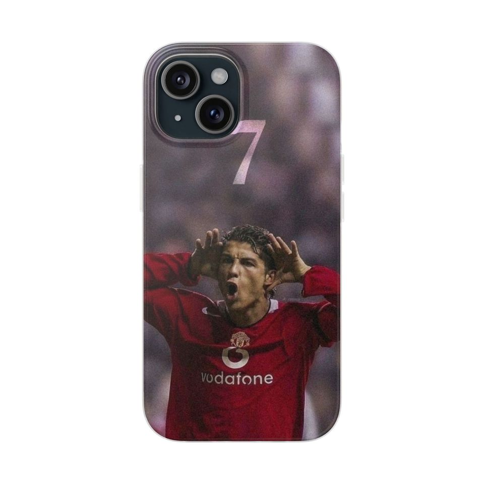 Cristiano Ronaldo iPhone Case, Football Phone Cover, Gift for Soccer Fans and Boys