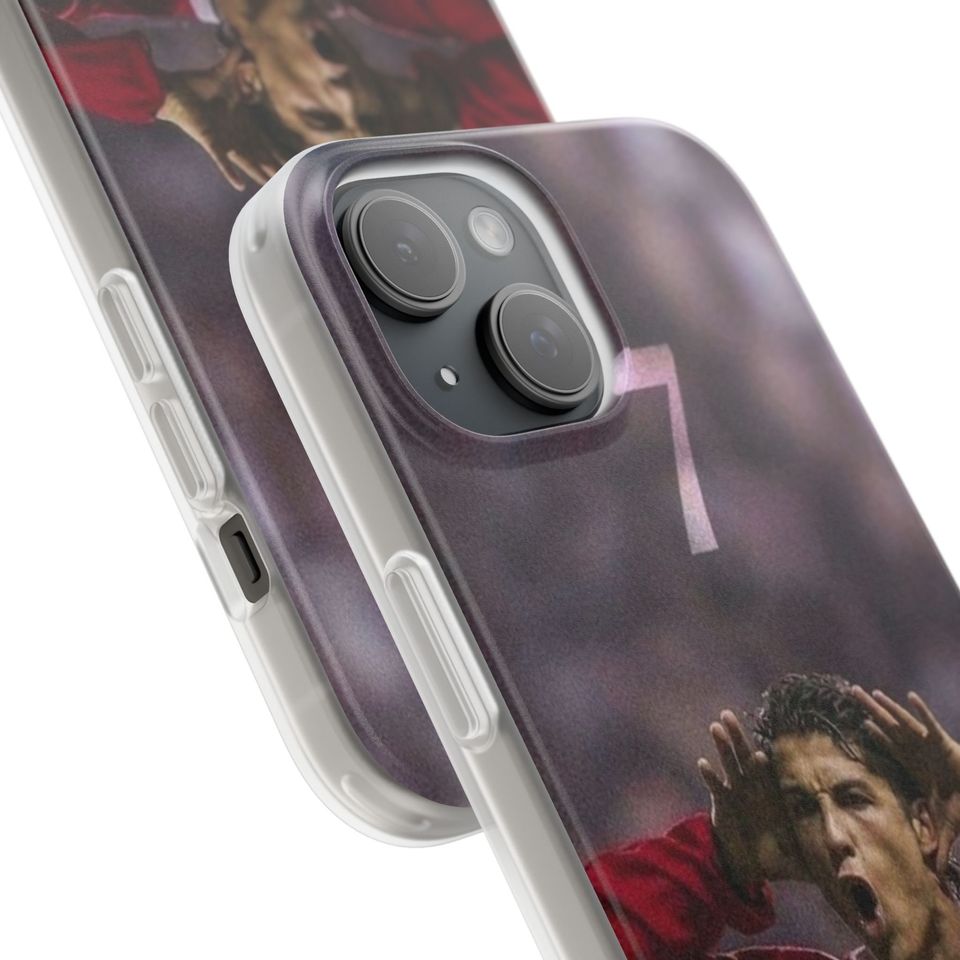 Cristiano Ronaldo iPhone Case, Football Phone Cover, Gift for Soccer Fans and Boys