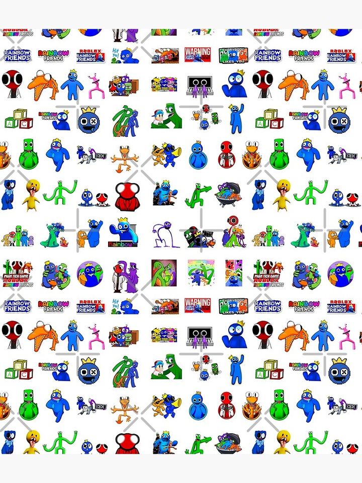 Rainbow Friends méga pack Backpack, Back to School Gift for Kids