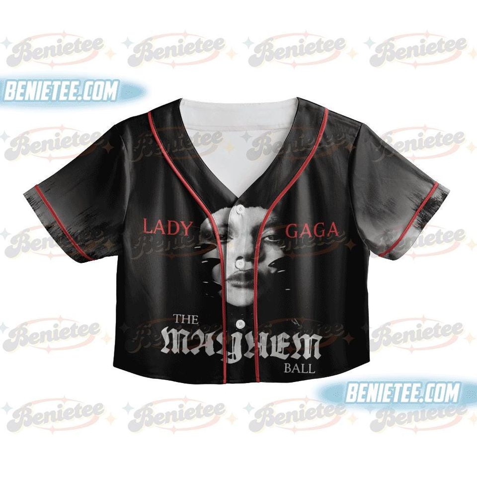 Ld ga Vintage Gaga Croptop Baseball Jersey