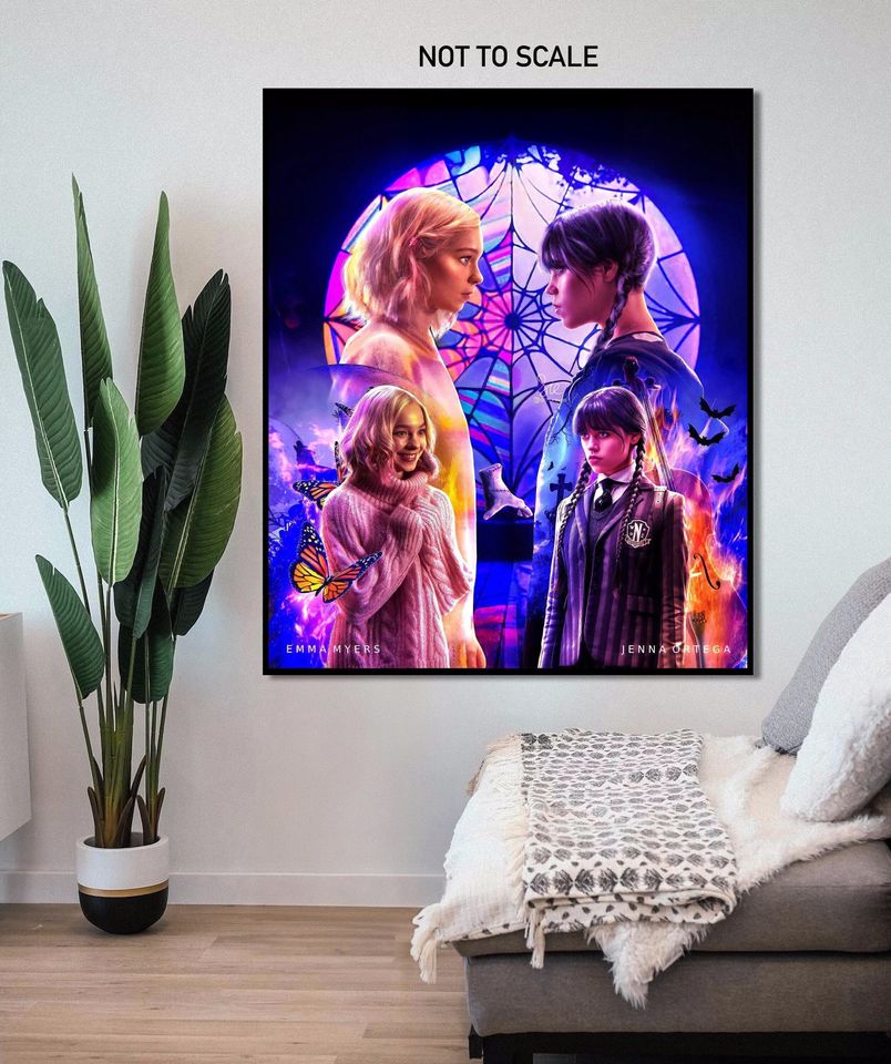 Wednesday and Enid Vertical Poster