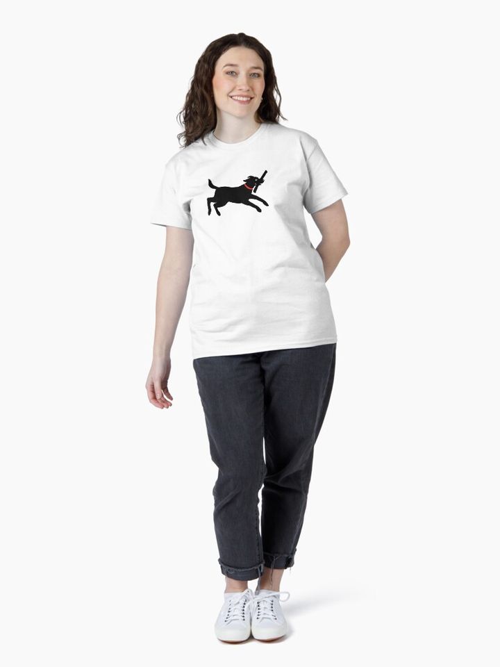Happy Black Lab Running | Cute Labrador Retriever Classic T-Shirt