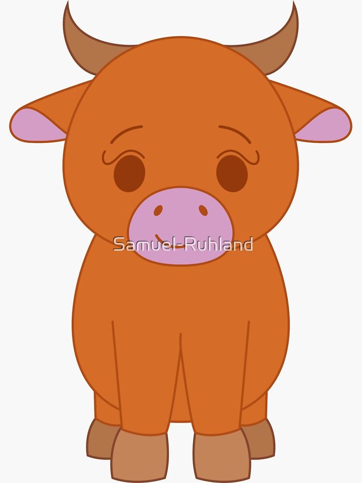 Cow Sticker